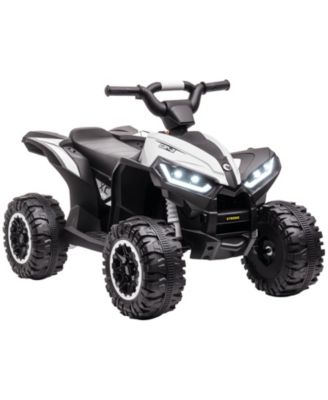 12V Metal Kids ATV Quad with Two Speed Modes and Headlights, Ages 3-5