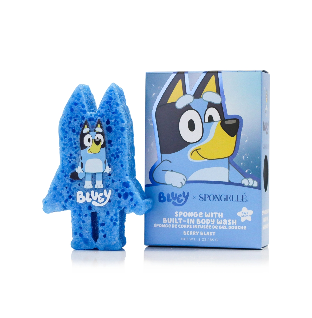 Spongelle Bluey Body Wash Infused Buffer Bluey Berry Blast