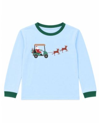 Baby Boys 0-18M Santa's Golf Cart Long Sleeve Crewneck Shirt