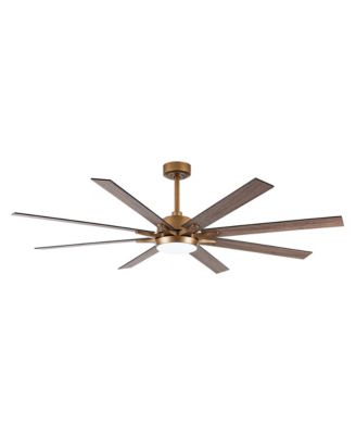 65 Farmhouse Matte 8-Blade Windmill Ceiling Fan with Dimmable LED Light and Remote