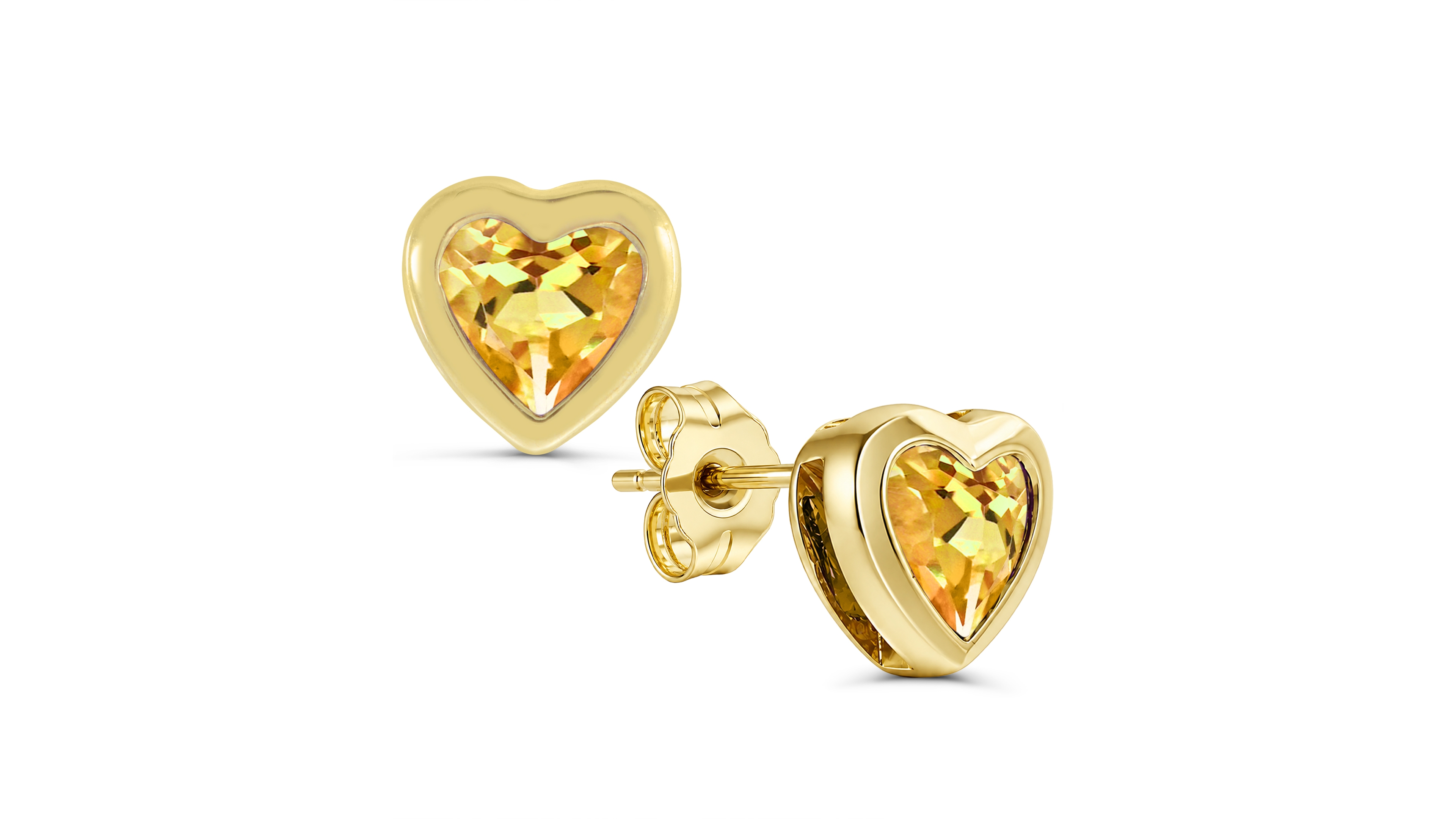 Macy's Citrine (1/3 ct. t.w.) Stud Earrings in 14k Gold-Plated Sterling Silver