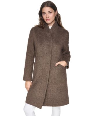 Women's Addison Eyelash Wool-Blend Longline Coat