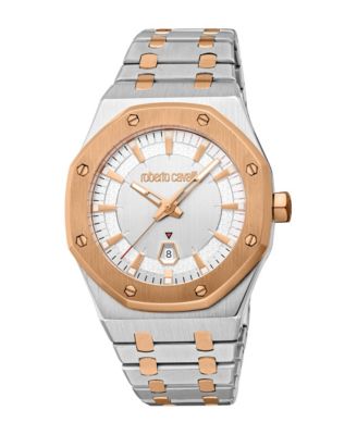 Men's Quartz Two-Tone Stainless Steel Bracelet Watch, 42mm