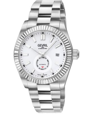Men's Swiss Automatic West Village Stainless Steel Bracelet Watch, 40mm