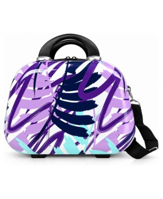 13-Inch Polycarbonate Hardside Cosmetic Travel Case with Shoulder Strap