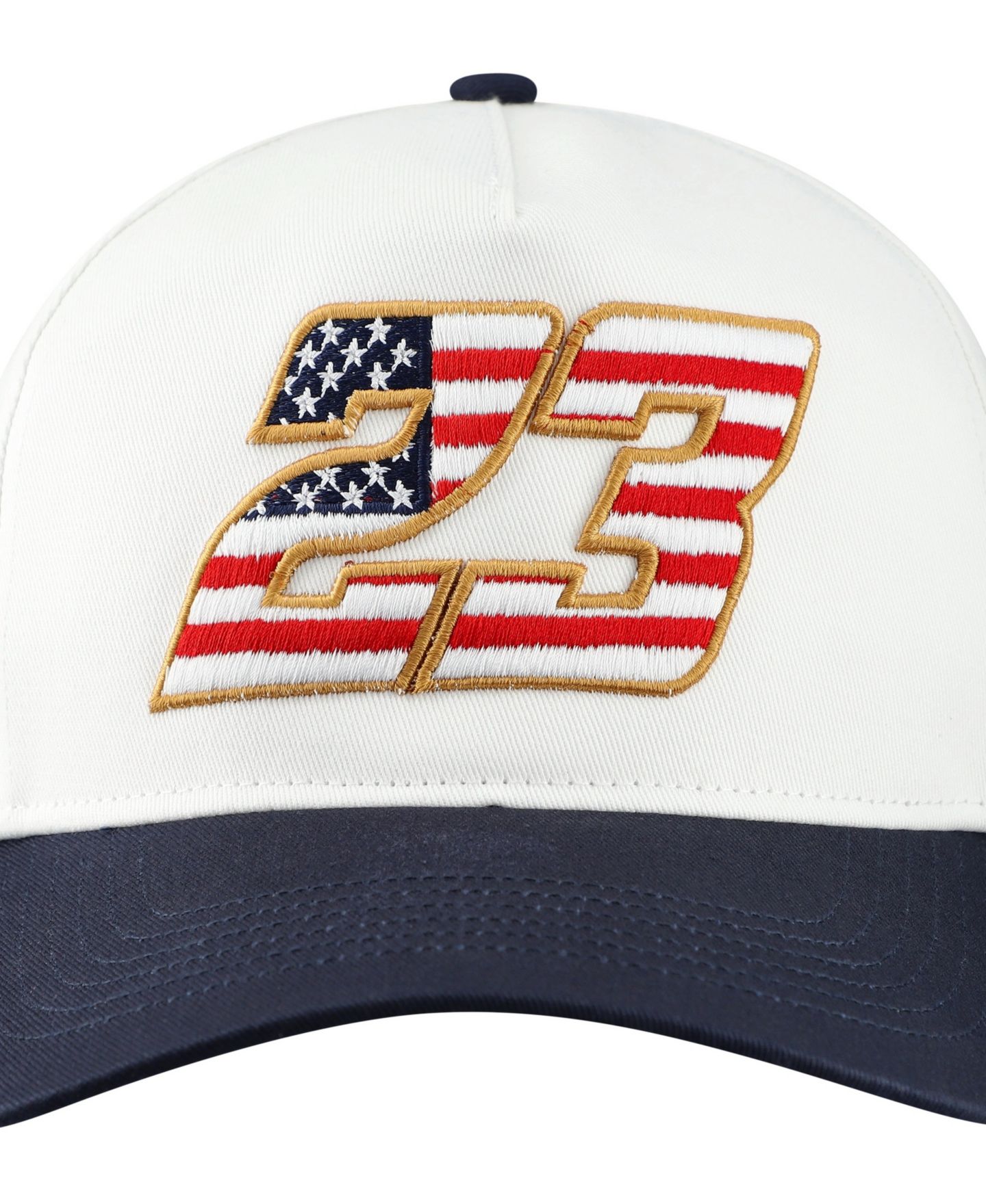 Мужской головной убор '47 Brand White Bubba Wallace Flag Fill Two-Tone Team Adjustable Hitch Hat — фото 4