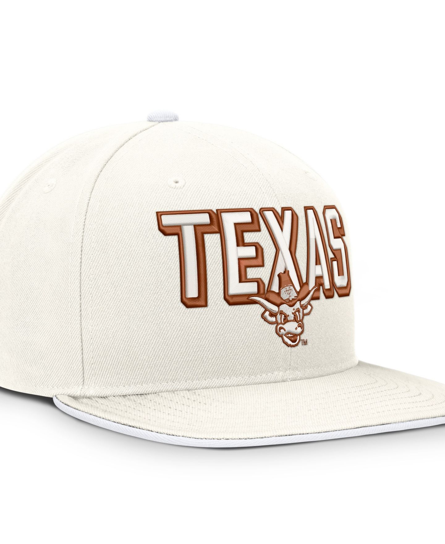 Мужская кепка Nike White Texas Longhorns Legacy Letter Mascot Pro Snapback Hat — фото 4