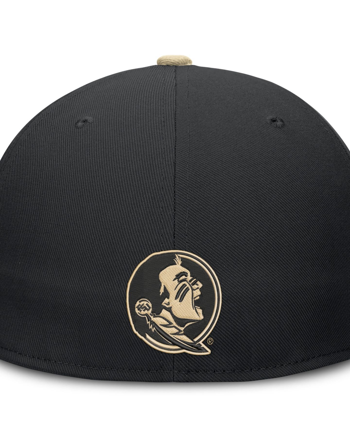 Мужская кепка Nike Black Florida State Seminoles Dri-FIT Primetime Script Fitted Hat — фото 3