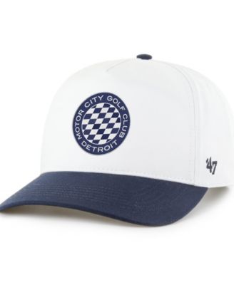 Men's  White/Navy Motor City Golf Club Hitch Adjustable Hat