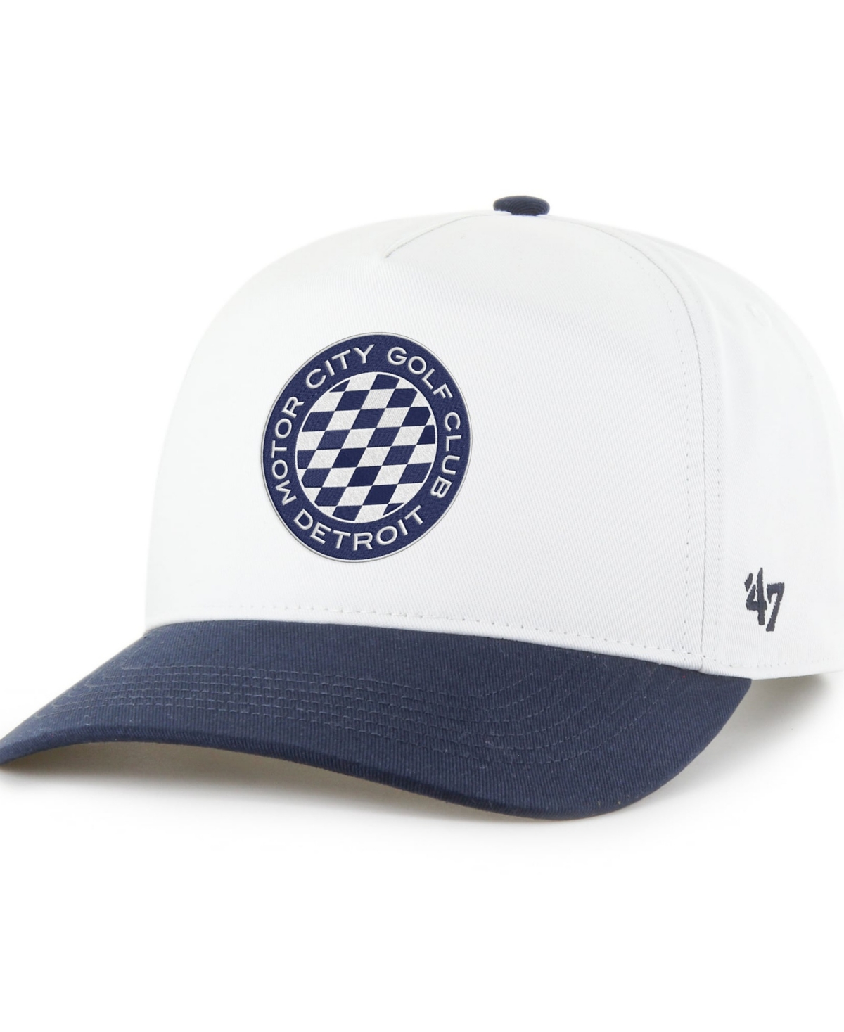 '47 Brand Men's White/Navy Motor City Golf Club Hitch Adjustable Hat - White, Navy