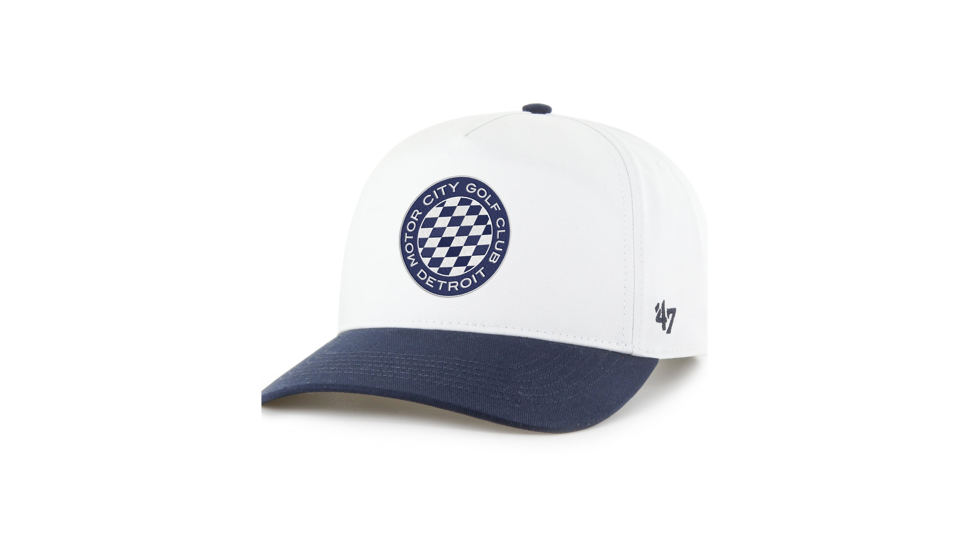 '47 Brand Men's White/Navy Motor City Golf Club Hitch Adjustable Hat
