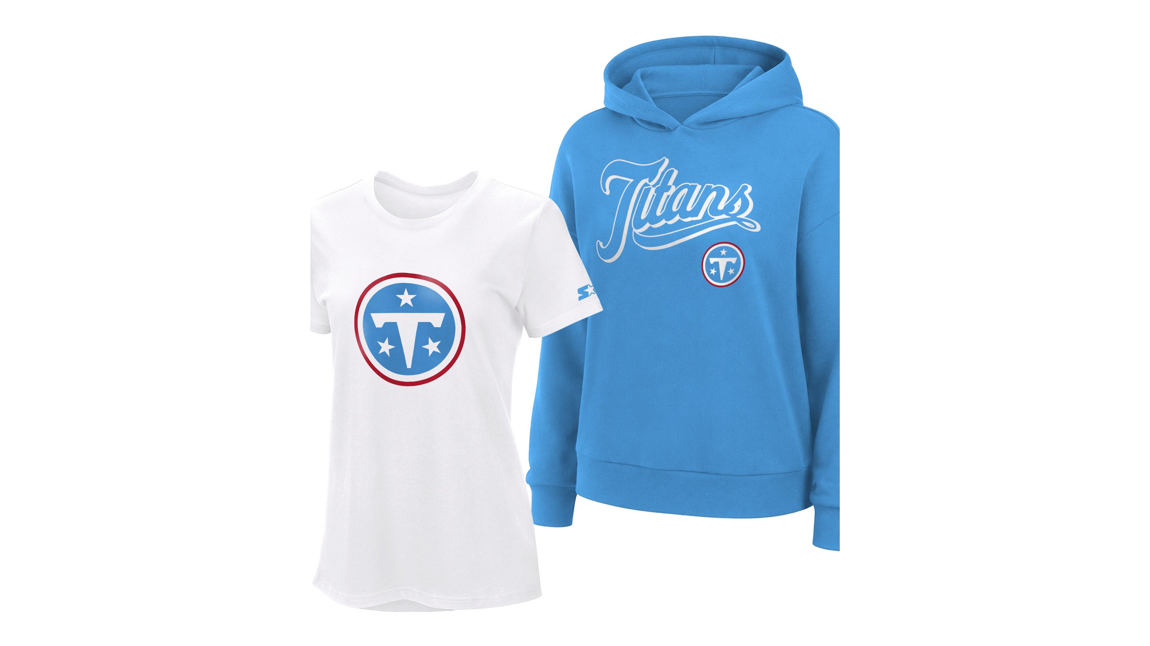 Starter Women's Navy/Light Blue Tennessee Titans Hoodie