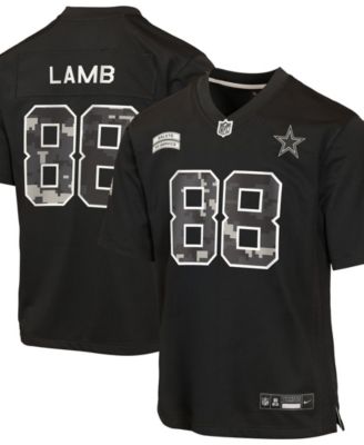 Big Boys' and Girls' CeeDee Lamb Black Dallas Cowboys 2026 Salute to Service Game Jersey