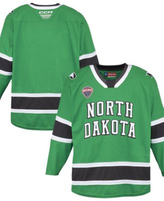 Men's Kelly Green North Dakota Replica Hockey Jersey