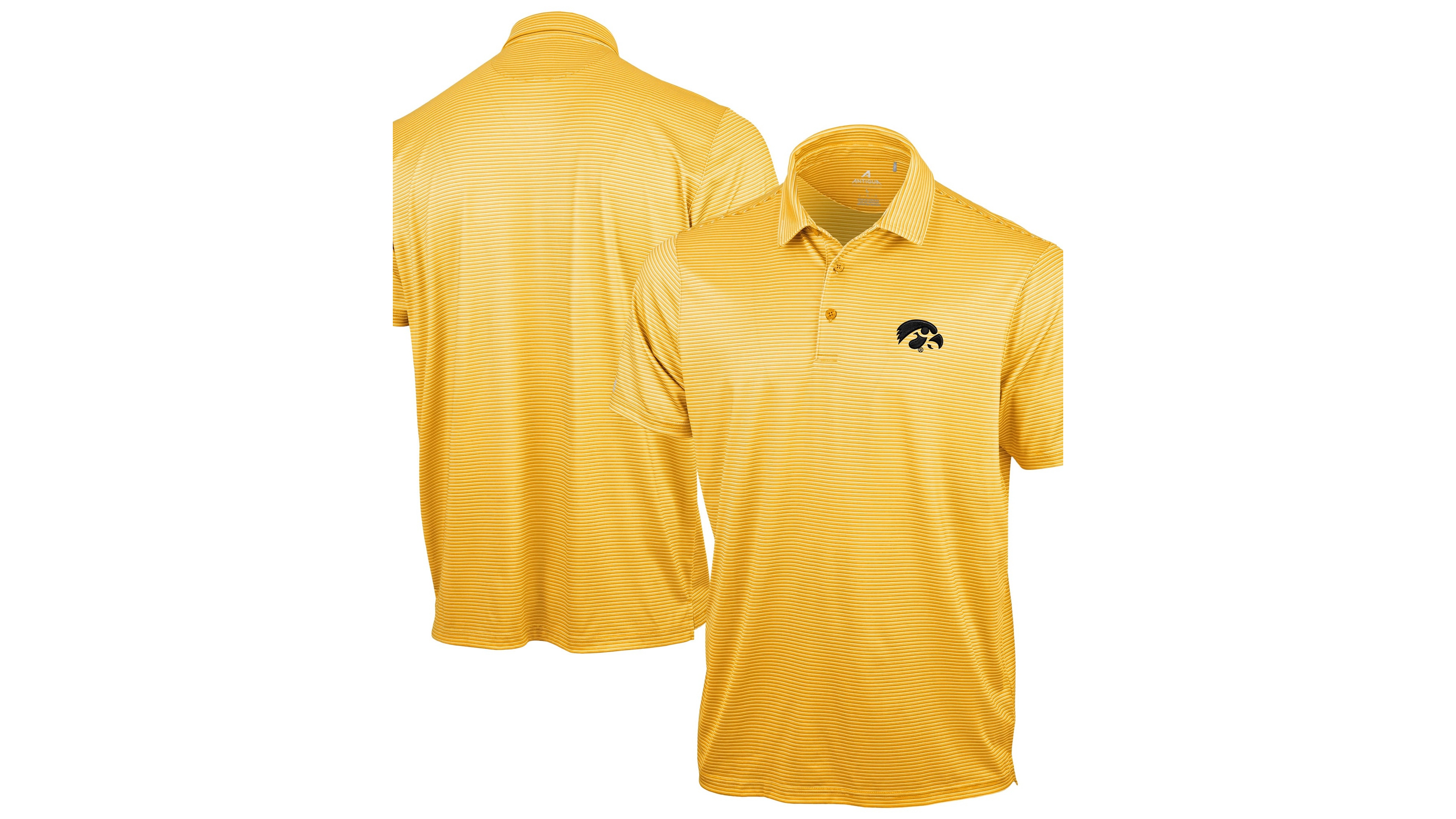 Antigua Men's Gold Iowa Hawkeyes Lineage Polo Shirt