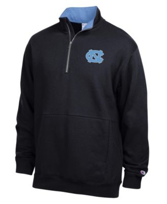 Men's Black North Carolina Tar Heels Fleece Quarter-Zip Pullover