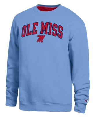 Men's Light Blue Ole Miss Rebels Arch Sweatshirt