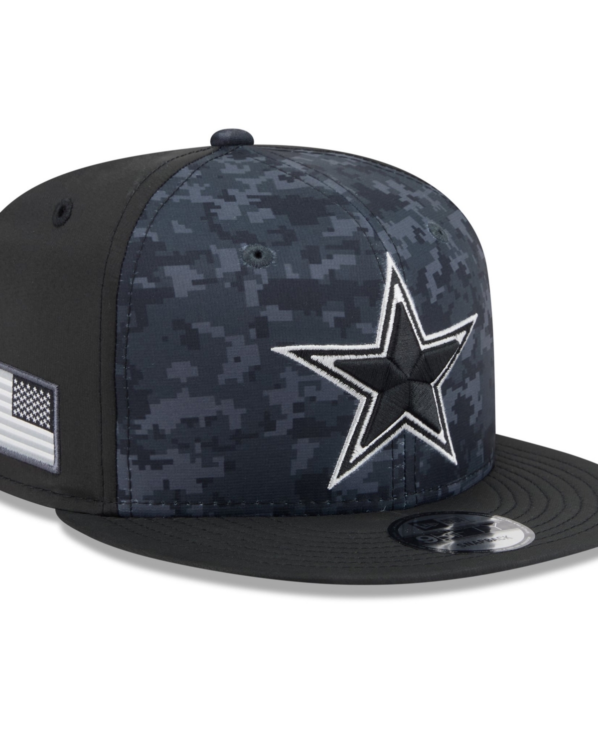 New Era Men's Black Dallas Cowboys 2026 Salute To Service 9FIFTY Snapback Hat