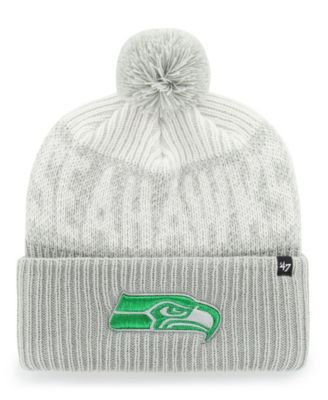 Men's  Gray Seattle Seahawks Rivalries Collection Bone Chill Cuffed Pom Knit Hat
