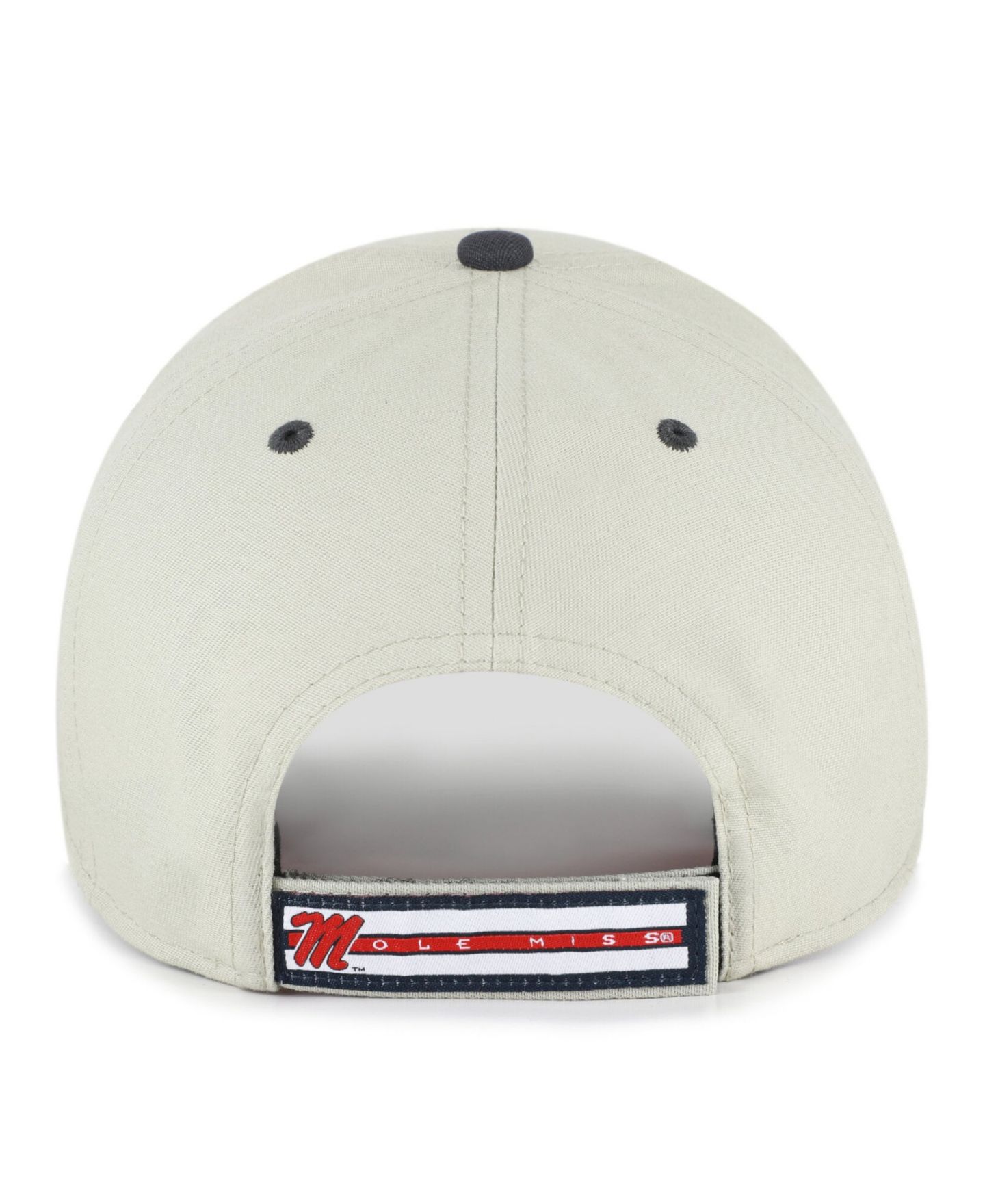 Кепка '47 Brand Gray/Black Ole Miss Rebels Half Block Text MVP Adjustable Hat — фото 3