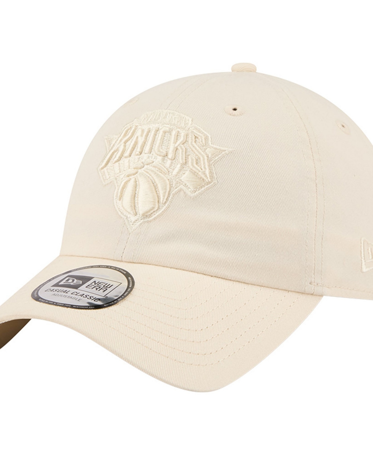 New Era Men's Cream New York Knicks Color Pack Casual Classic Adjustable Hat - Cream