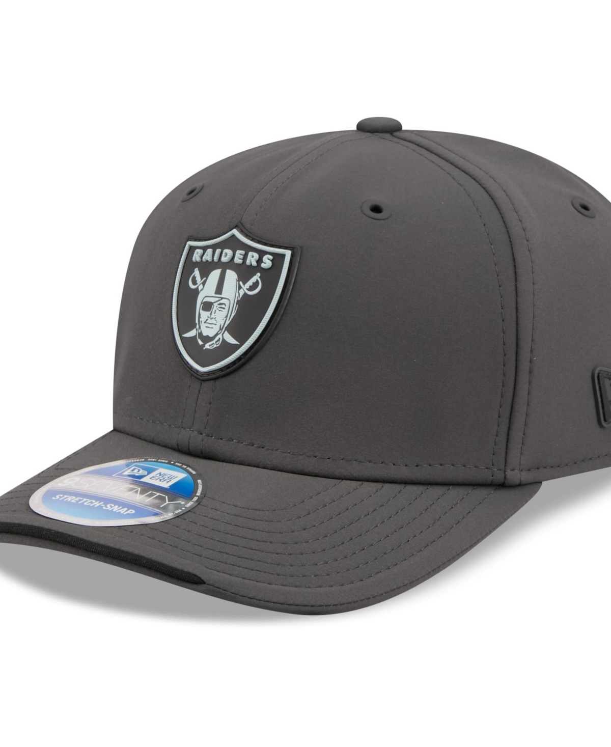 New Era Men's Charcoal Las Vegas Raiders 2026 Sideline Cold Weather 9SEVENTY Adjustable Hat