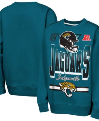Big Boys' and Girls' Teal Jacksonville Jaguars Run Fleece Sweatshirt