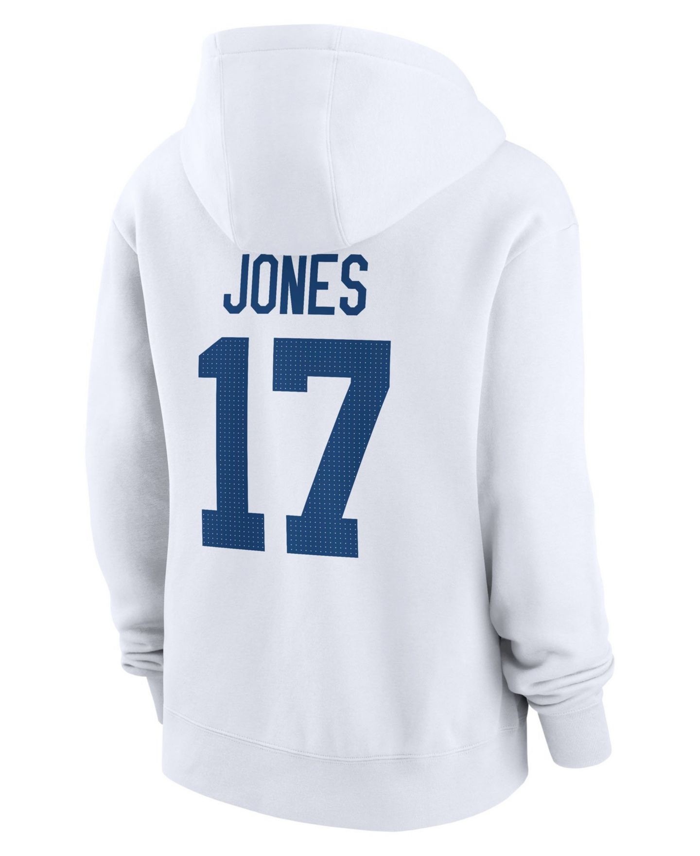 Женское худи Nike Daniel Jones White Indianapolis Colts Player Name Number Fleece — фото 2
