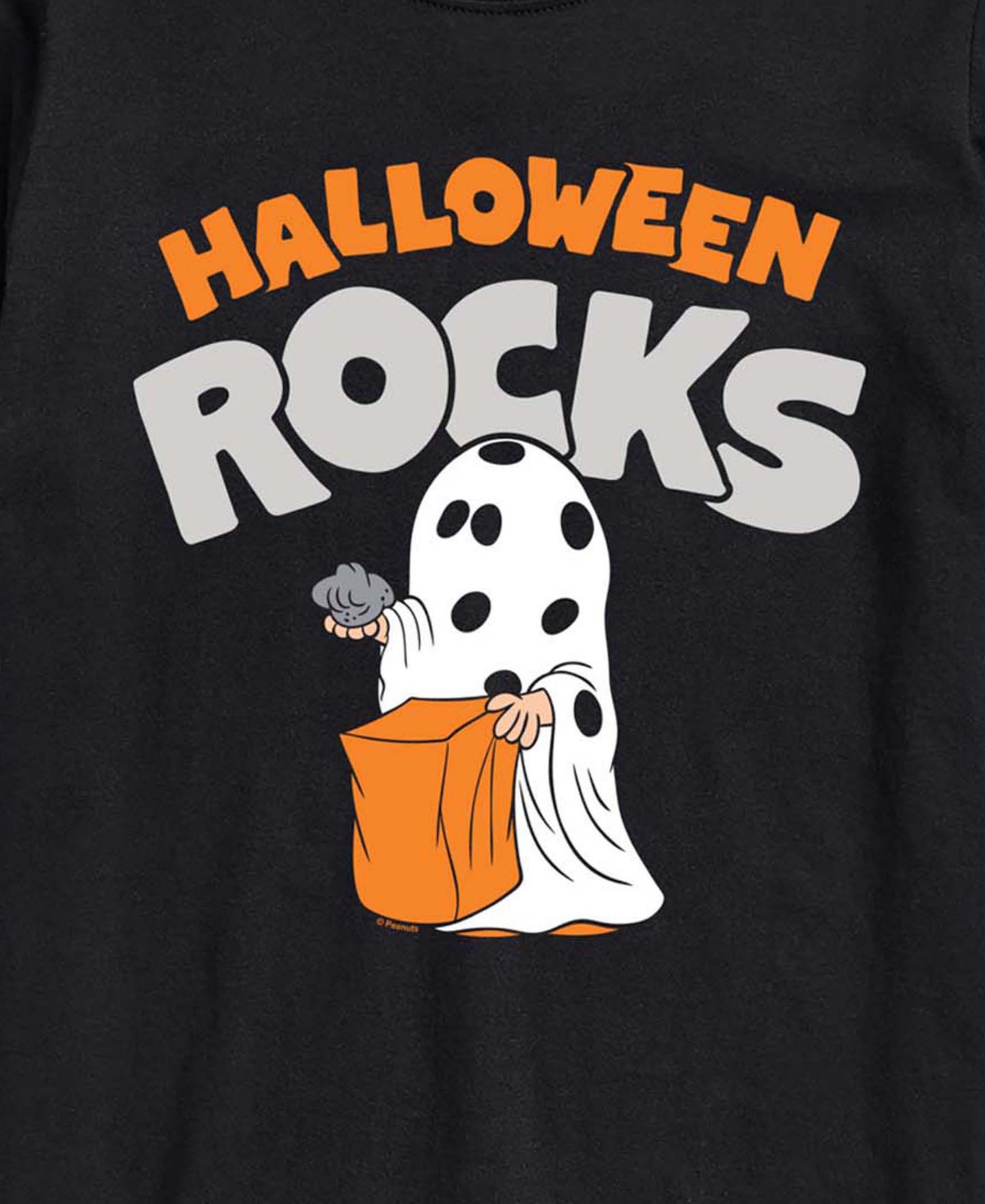 Мужская футболка AIRWAVES Halloween Rocks Ghost Graphic Crewneck, цвет: Чёрный — фото 3