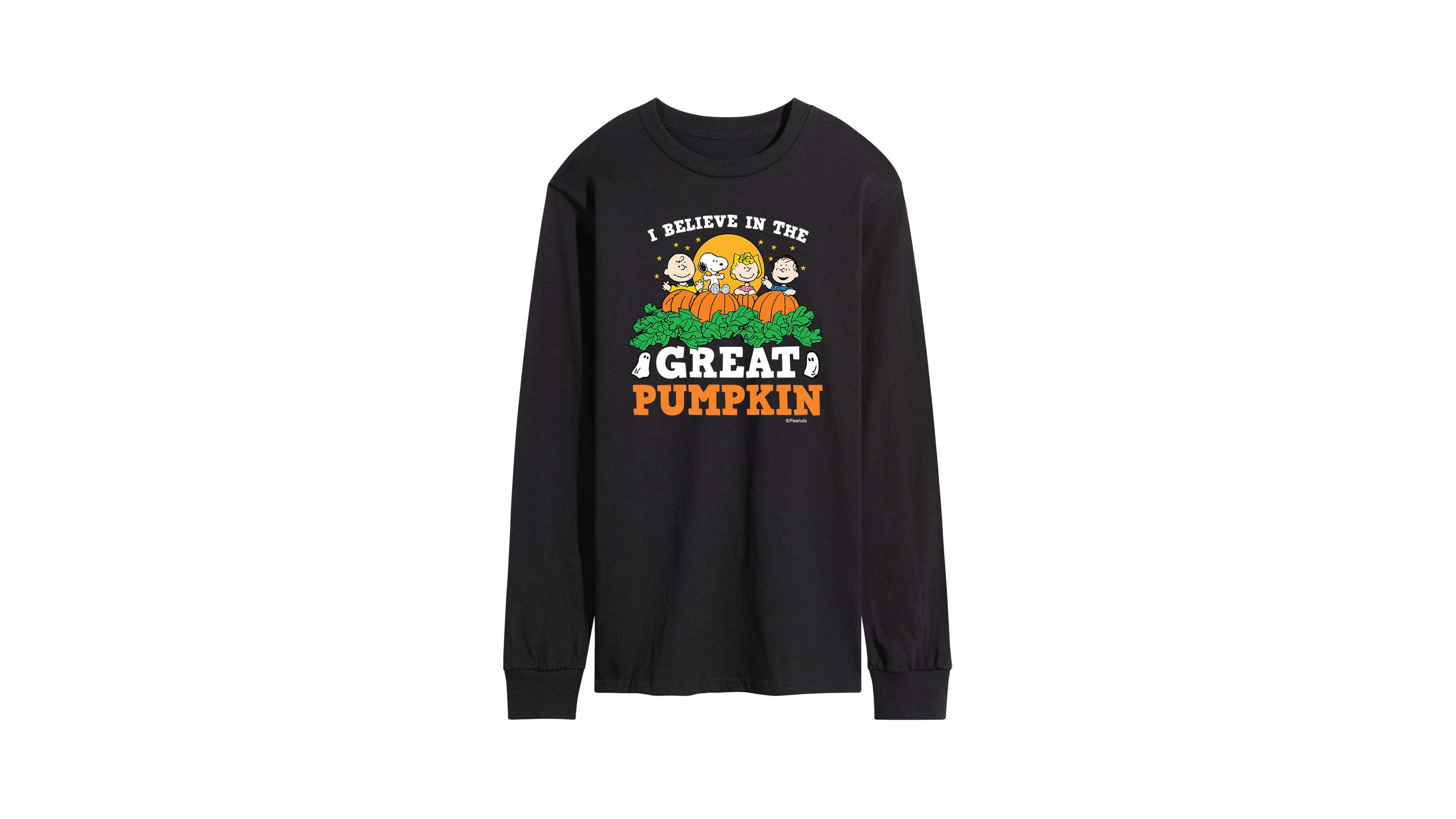 Airwaves Men's Believe the Great Pumpkin Long-Sleeve Regular-Fit Graphic T-Shirt