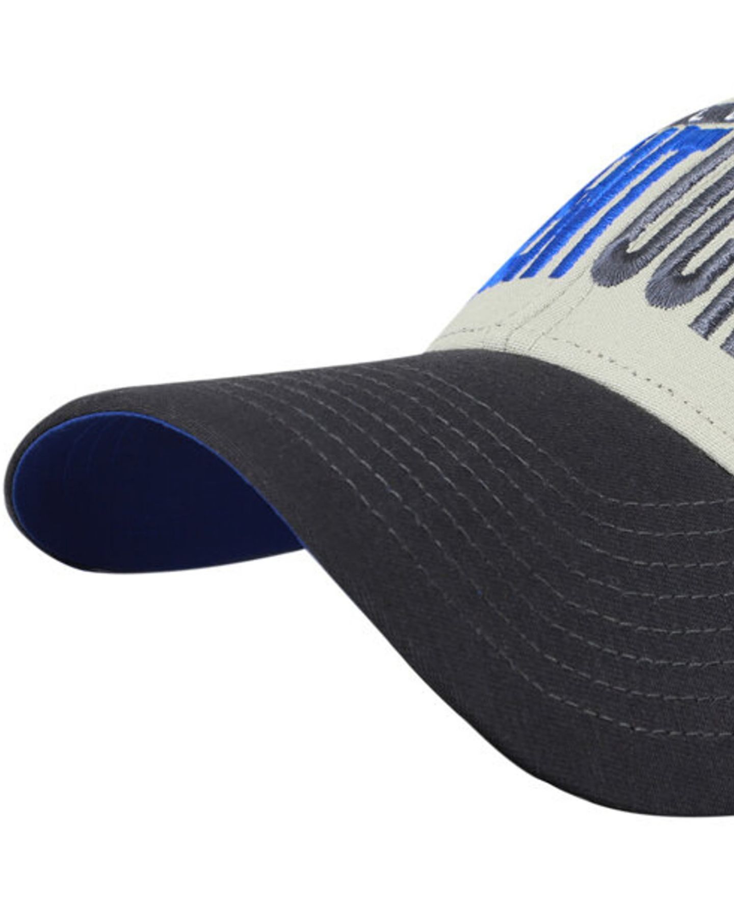 Кепка '47 Brand Gray/Black Kentucky Wildcats Half Block Text MVP Adjustable Hat — фото 2
