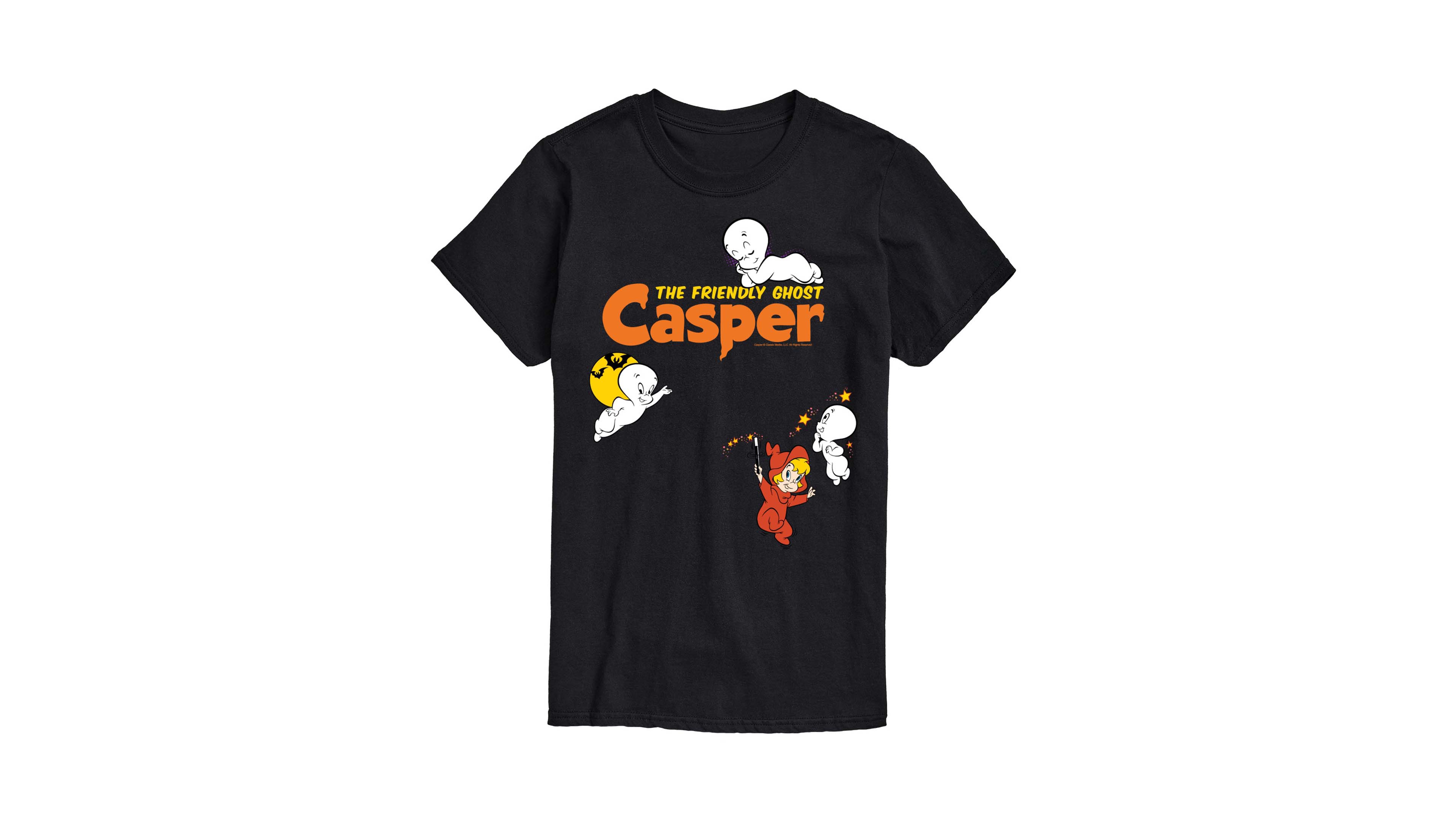 Airwaves Men's Casper the Friendly Ghost Graphic Crew Neck T-Shirt