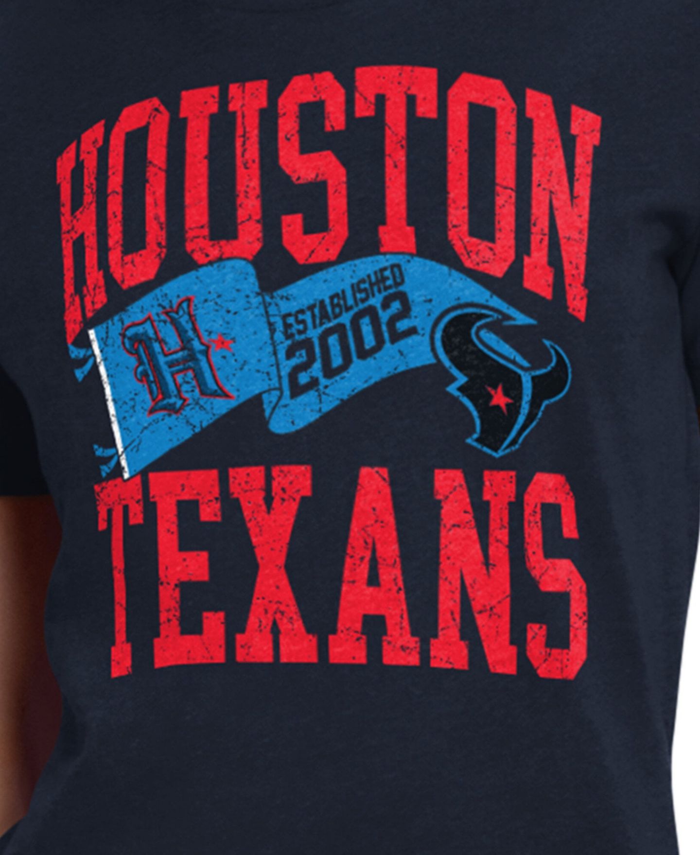 Женская футболка Starter Navy Houston Texans Pennant — фото 2