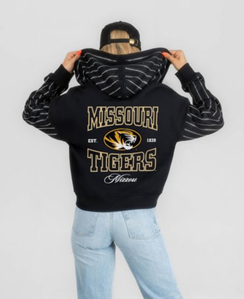 Женское худи Gameday Couture Black Missouri Tigers Eyes on the Prize Mid-Crop Full-Zip