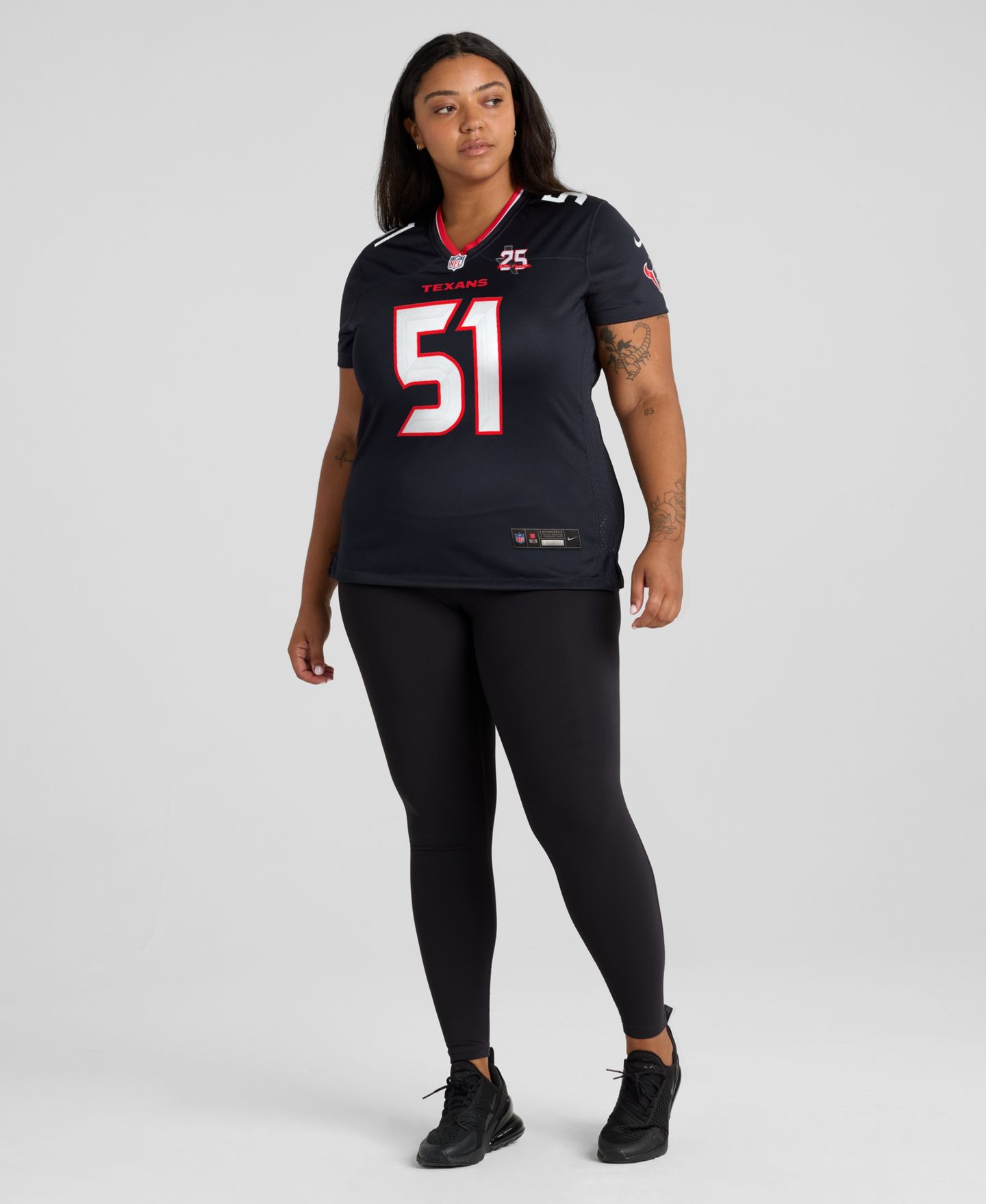 Женский топ Nike Will Anderson Jr. Navy Houston Texans Team 25th Season Game Jersey — фото 4
