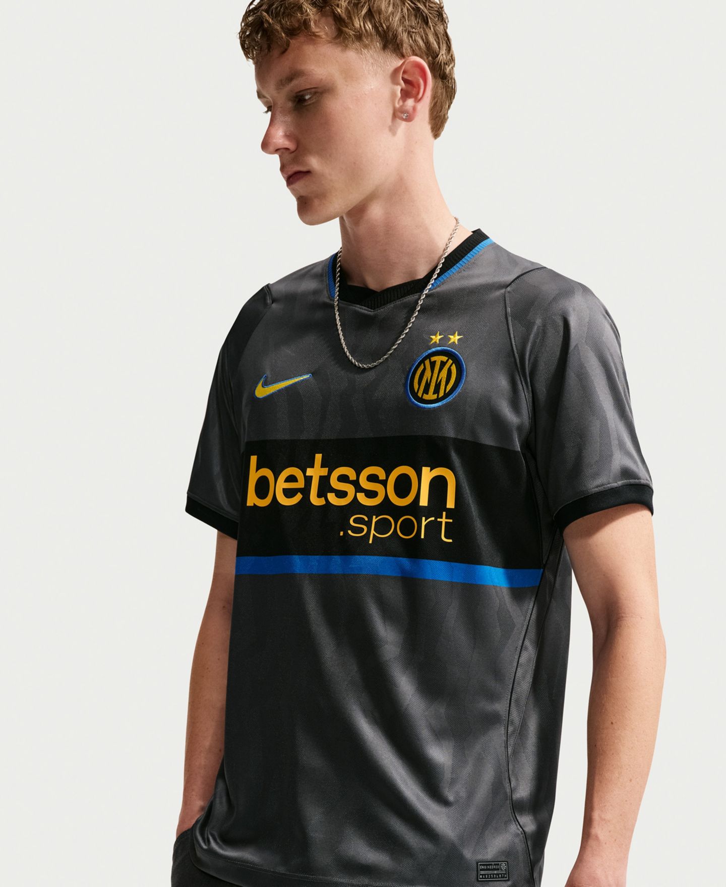 Мужской топ Nike Gray Inter Milan 2026/27 Third Stadium Replica Jersey — фото 6