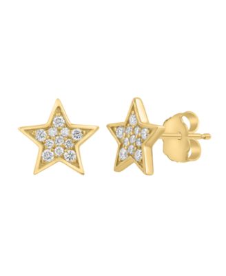 Lab-Grown Diamond Stud Earrings (1/4 ct. t.w.) in 14k Yellow Gold Over Sterling Silver or Sterling Silver