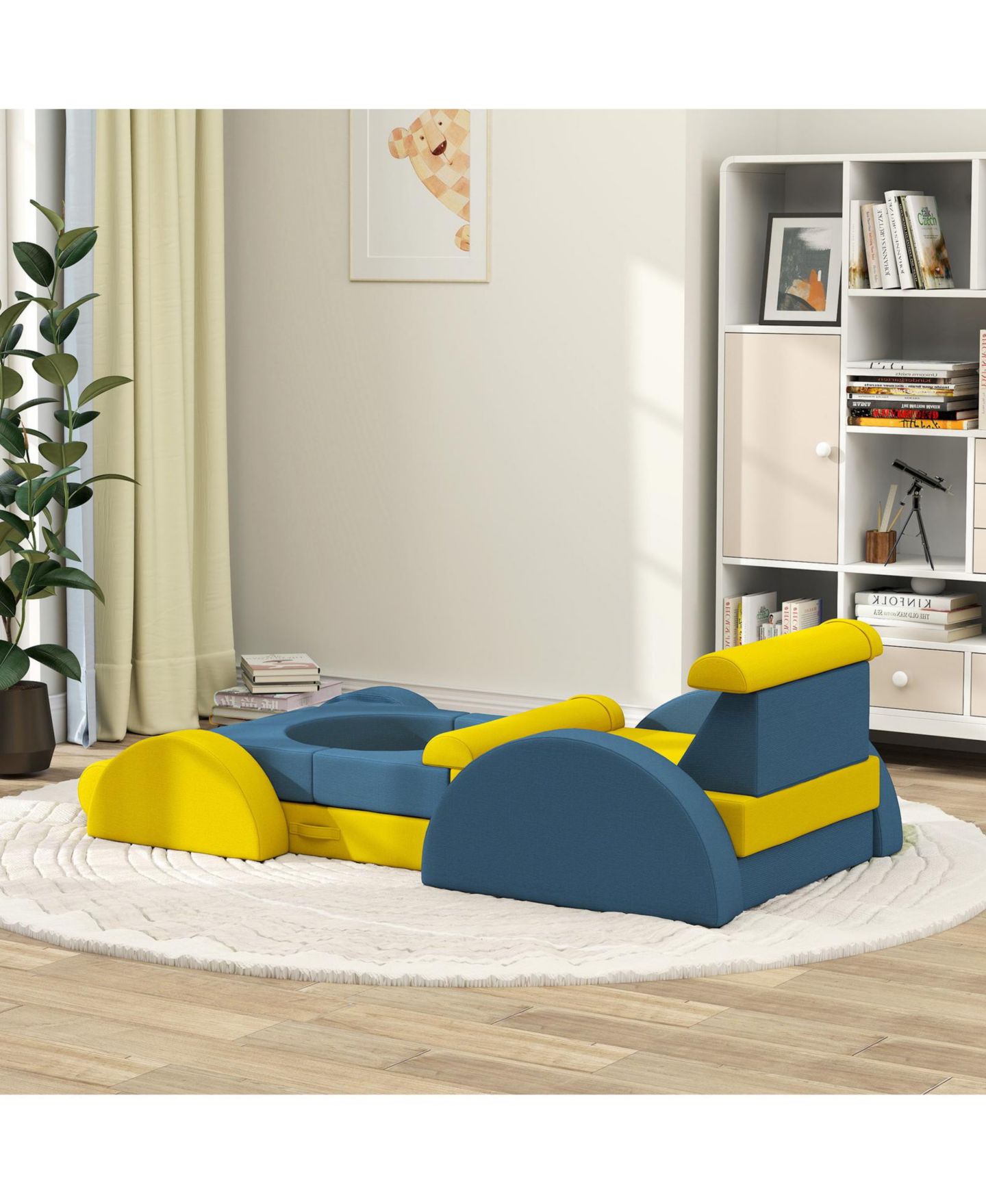 Детские конструкторы Glintex 14-Piece Corduroy Foam Climbing Block Set, Ages 18 Months+, цвет: Жёлтый — фото 3