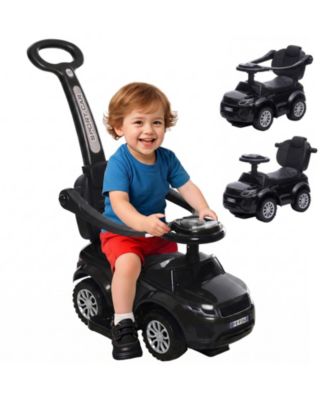 3-in-1 Toddler Push Car with Horn and Music Ride-On, 55-lb Capacity, Ages 12–36 Months