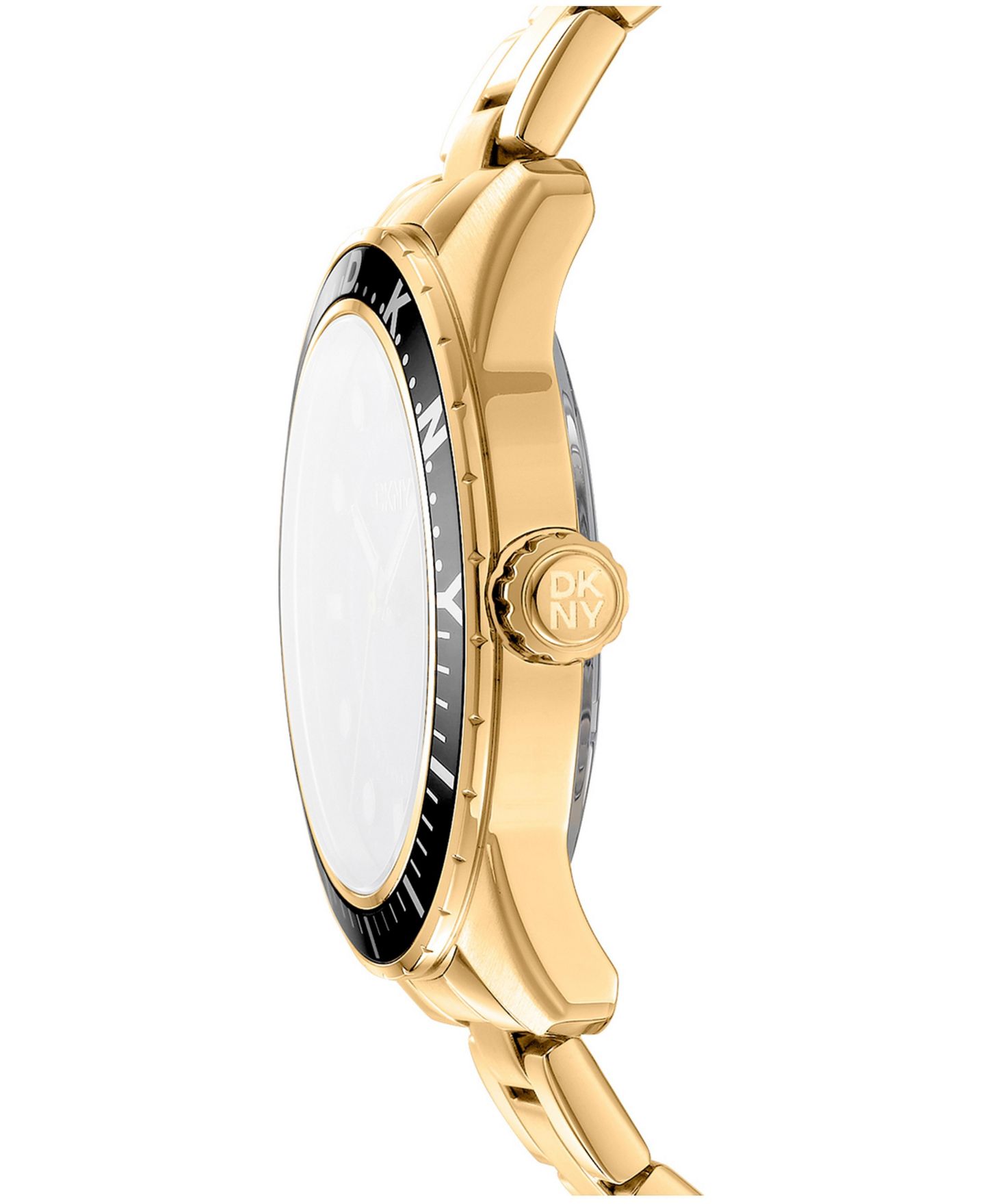 Мужские часы DKNY Quartz Gold-Tone Stainless Steel Bracelet Watch, 42mm, цвет: Золотой — фото 3