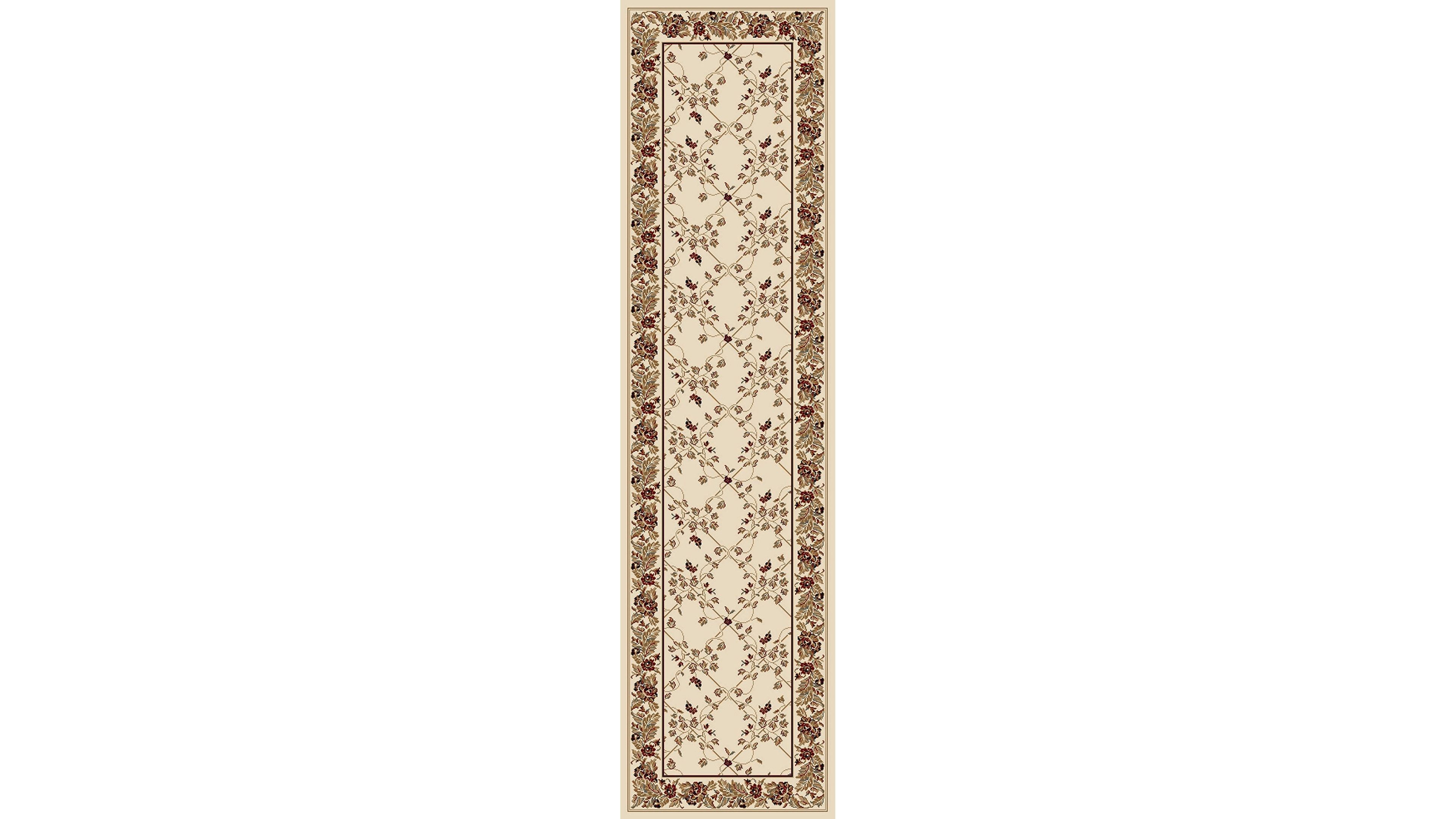 Closeout! Km Home 1427/1731/Burgundy Navelli Red 5'5" x 8'3" Area Rug