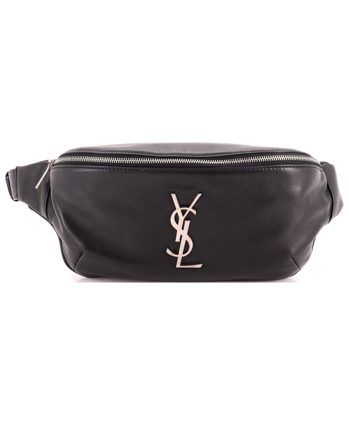 Pre-Owned Saint Laurent Classic Monogram Belt Bag Leather - Black