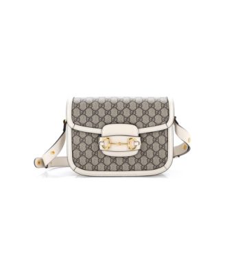 Small Horsebit 1955 Shoulder Bag GG Coated Canvas with Leather