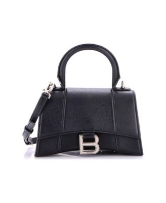 XS Hourglass Top Handle Bag Leather