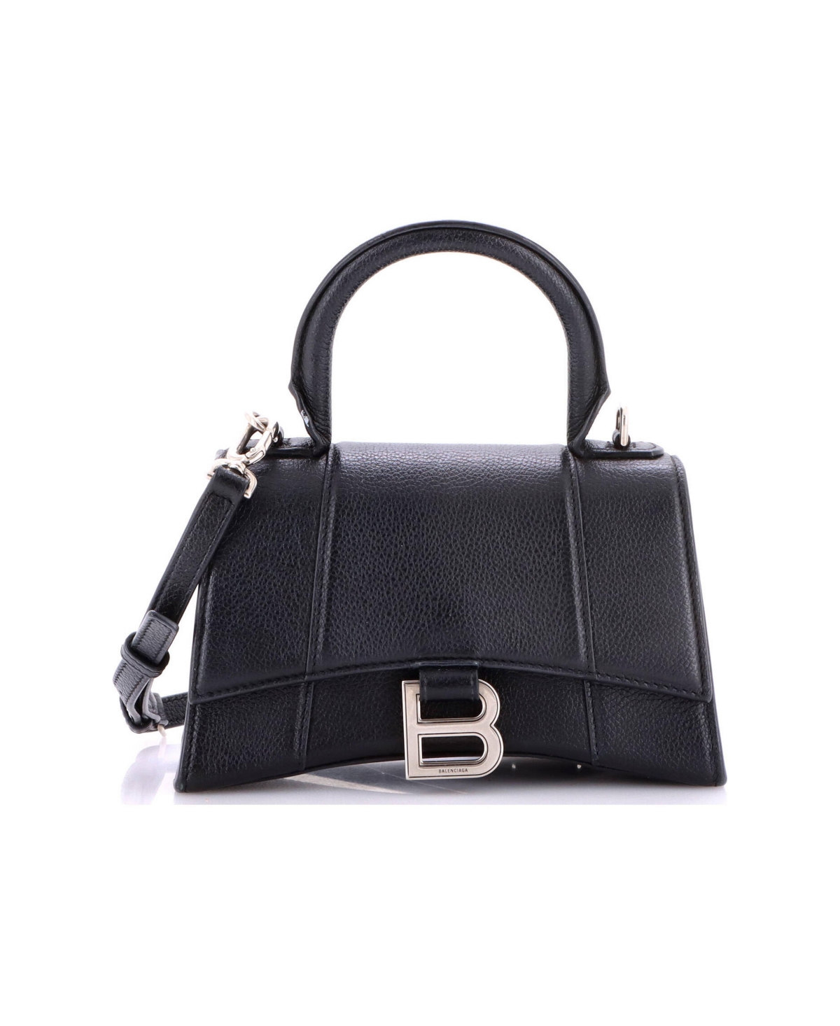 Pre-Owned Balenciaga Xs Hourglass Top Handle Bag Leather