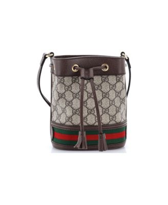 Mini Ophidia Bucket Bag GG Coated Canvas