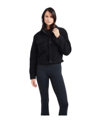 Women's Cropped Shirt Jacket