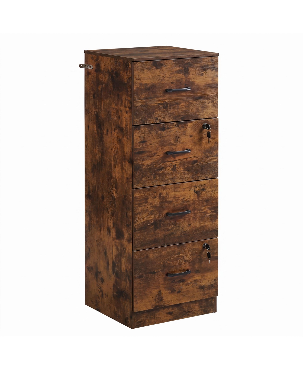 gaomon 4-Drawer File Cabinet with Lock Vertical Wood Grain Office Storage Cabinet for Home Office