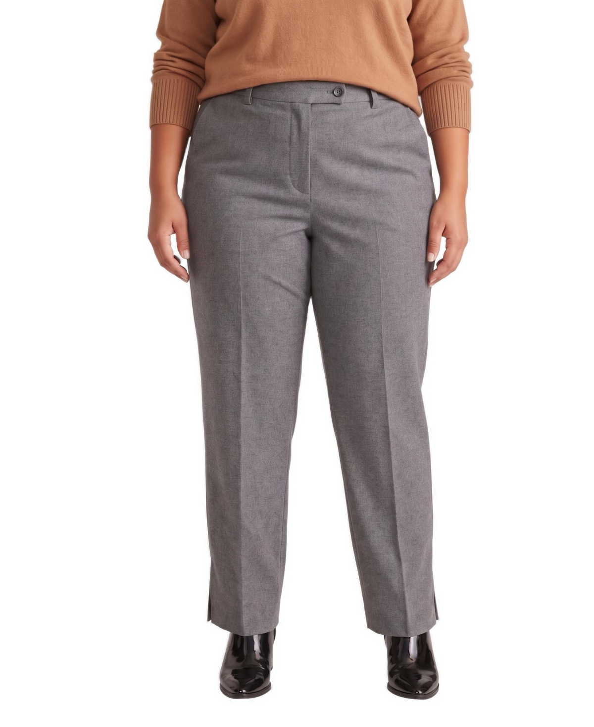 Universal Standard Women's Plus Size All Day Mercer Tapered Leg Pants - Gray heather