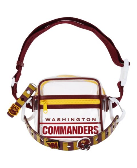 Мужская сумка Crocs Washington Commanders Clear Stadium Crossbody, цвет: Бордовый